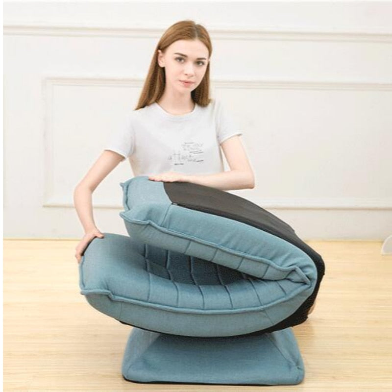 360 Degree Swivel Video Rocker Gaming Chair Adjustable Angle Chair Folded Floor Chair Living Room Furniture Ergonomic Design