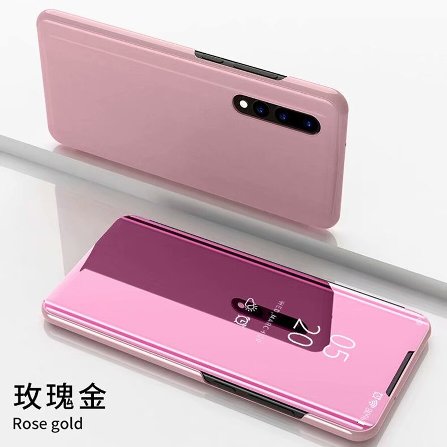 Flip Mirror Case Book Hard Cover for Xiaomi Mi 9 Lite Mi 8 SE 9T Cc9e Phone Protector Black Pink Blue Purple Silver Gold Plain