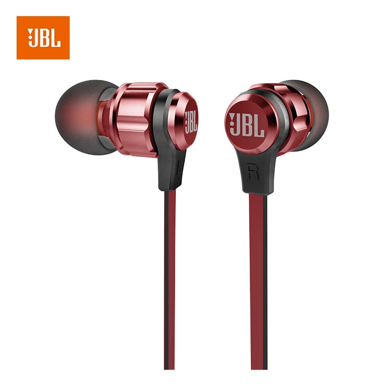 JBL T180A In-Ear Stereo Headphones 3.5mm Wired Sport Gaming Headset Pure Bass Earbuds Handsfree With Microphone