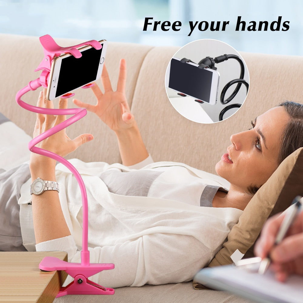 Mobile Phone Holder Universal Smartphone Clamp 60cm Claw Clip Flexible Rod Articulate Support Bracket 360° Adjustable Lazy Stand for sale