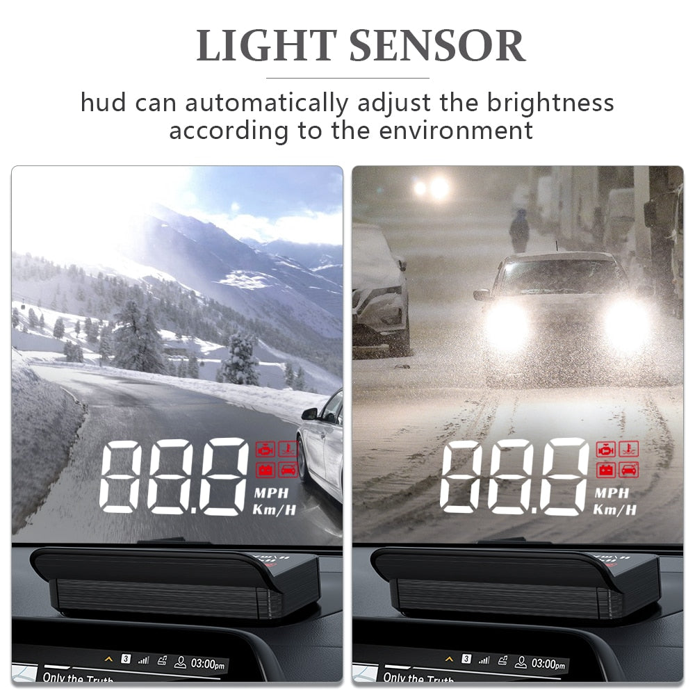 WYING M3 Auto OBD2 GPS Head-Up Display Auto Electronics HUD Projector Display Digital Car Speedometer Accessories For All Car