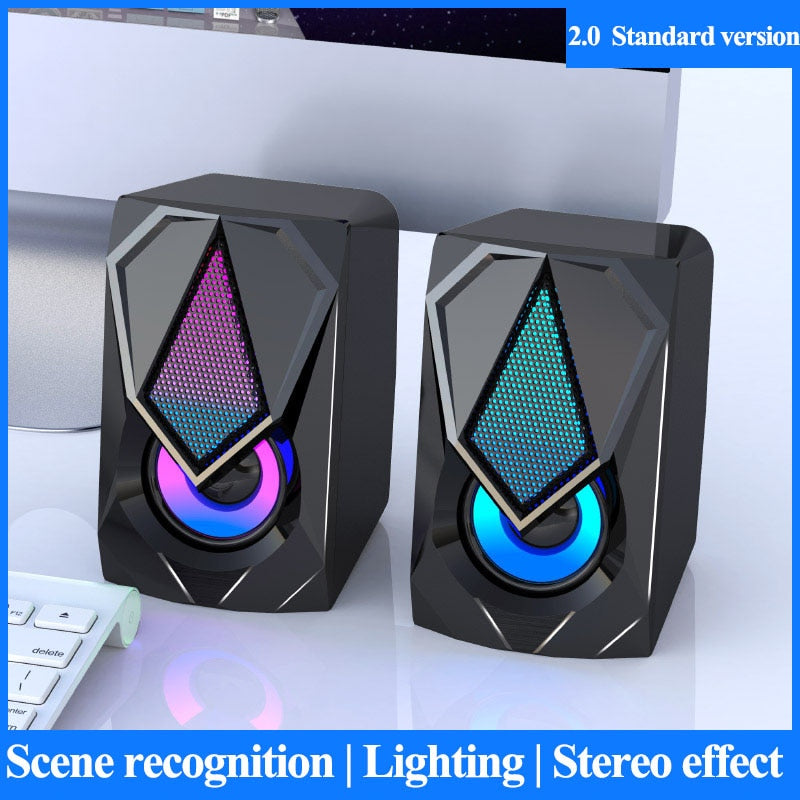 USB Wired Computer Speakers bluetooth speaker column Subwoofer Audio Speaker Multimedia Loudspeaker  for Laptop Desktop Phone