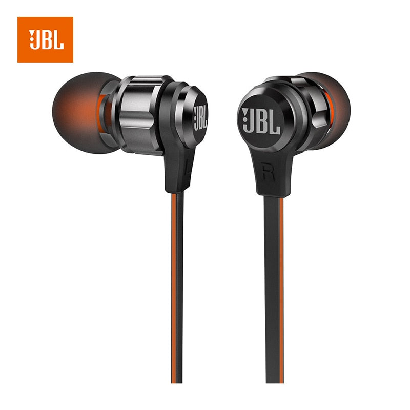 JBL T180A In-Ear Stereo Headphones 3.5mm Wired Sport Gaming Headset Pure Bass Earbuds Handsfree With Microphone