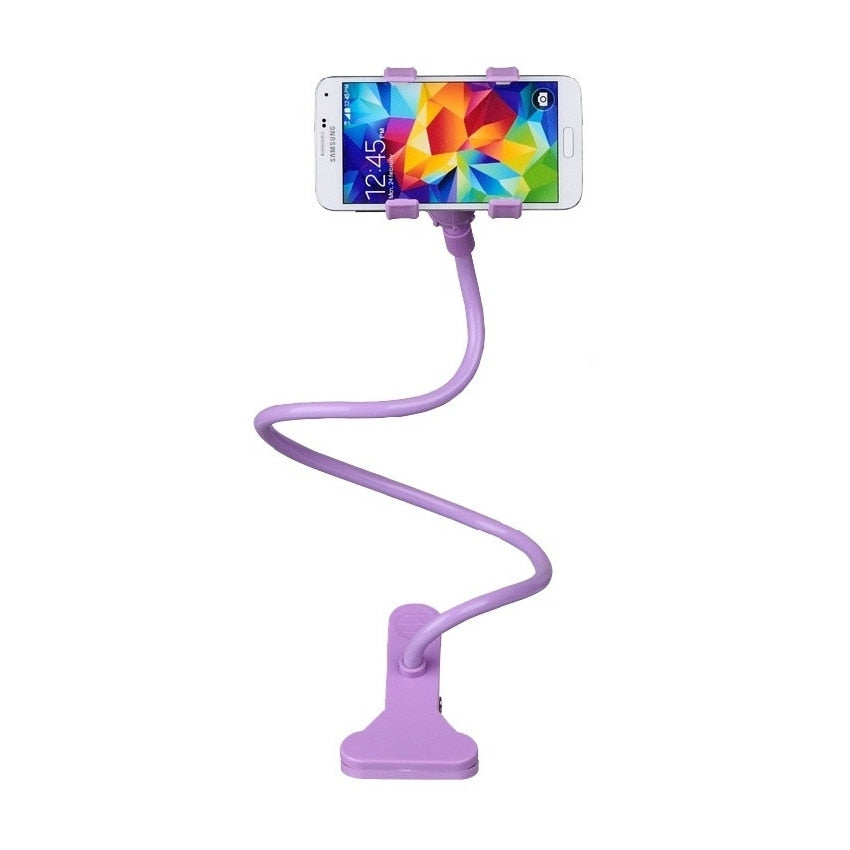 360 Clip Mobile Phone Holder Stand Portable Flexible Lazy Bed Desktop Bracket Smartphones Desk Bed Mount Stand Base Support 75cm for sale