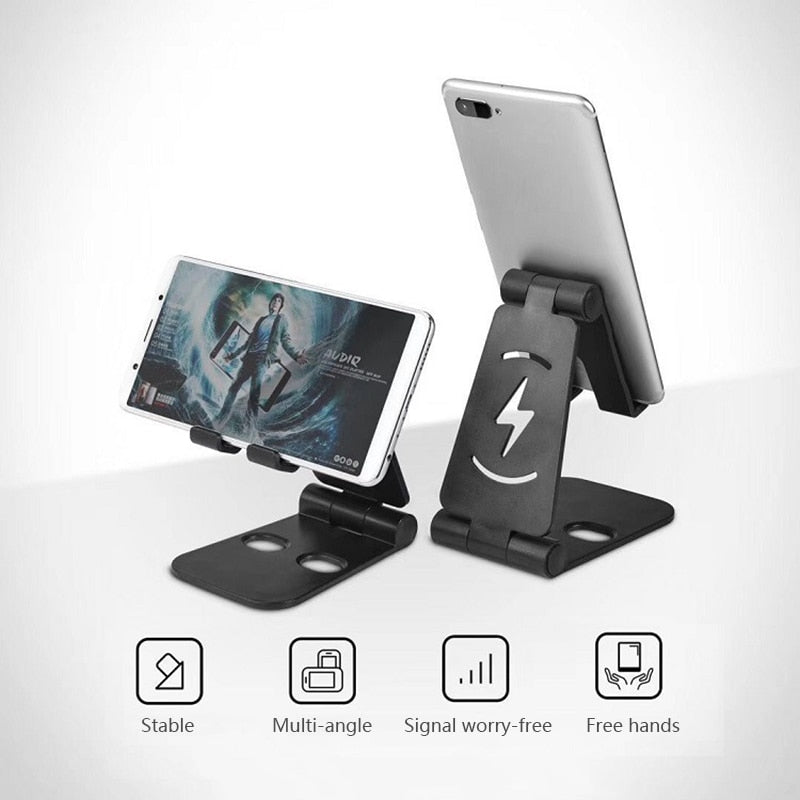 Desk Mobile Phone Holder Plastic Cell Phone Holder For IPhone X XS MAX 8 12 Phone Stand Desk For Samsung S20 Xiaomi Huawei for sale