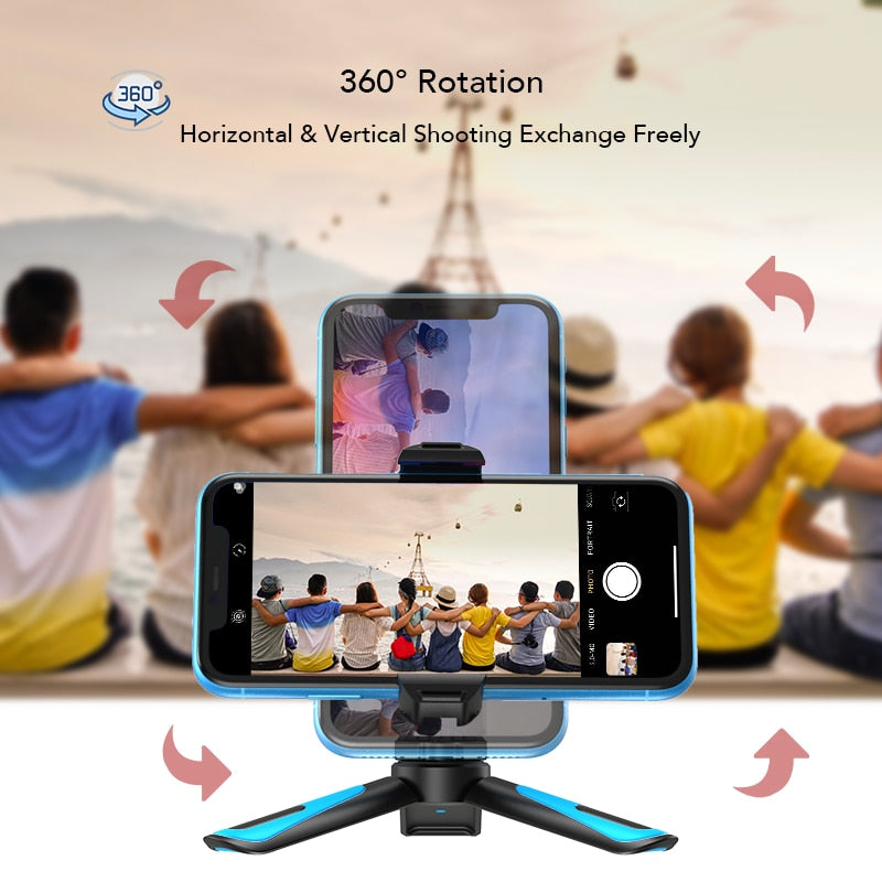 APEXEL Mini phone Tripod 360 Rotation Vertical Shooting 2 in 1  Phone Mount Holdr for iPhone Xs Max Xs X 8 7 Plus Samsung S8 S9 for sale