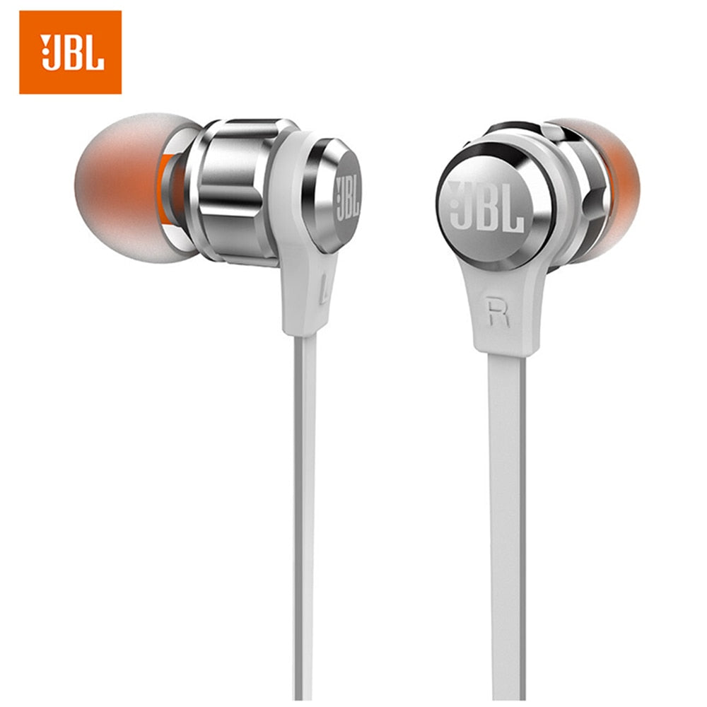 JBL T180A In-Ear Stereo Headphones 3.5mm Wired Sport Gaming Headset Pure Bass Earbuds Handsfree With Microphone