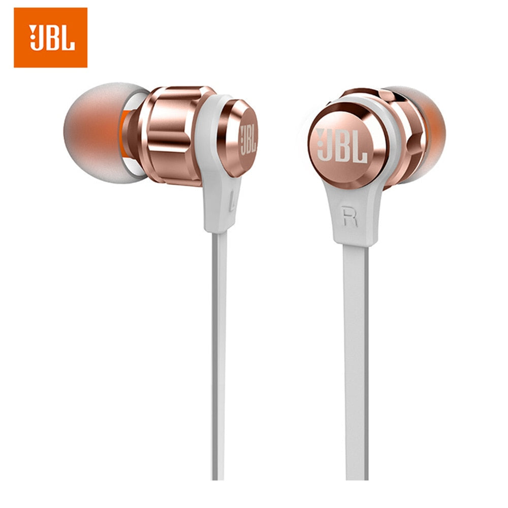 JBL T180A In-Ear Stereo Headphones 3.5mm Wired Sport Gaming Headset Pure Bass Earbuds Handsfree With Microphone