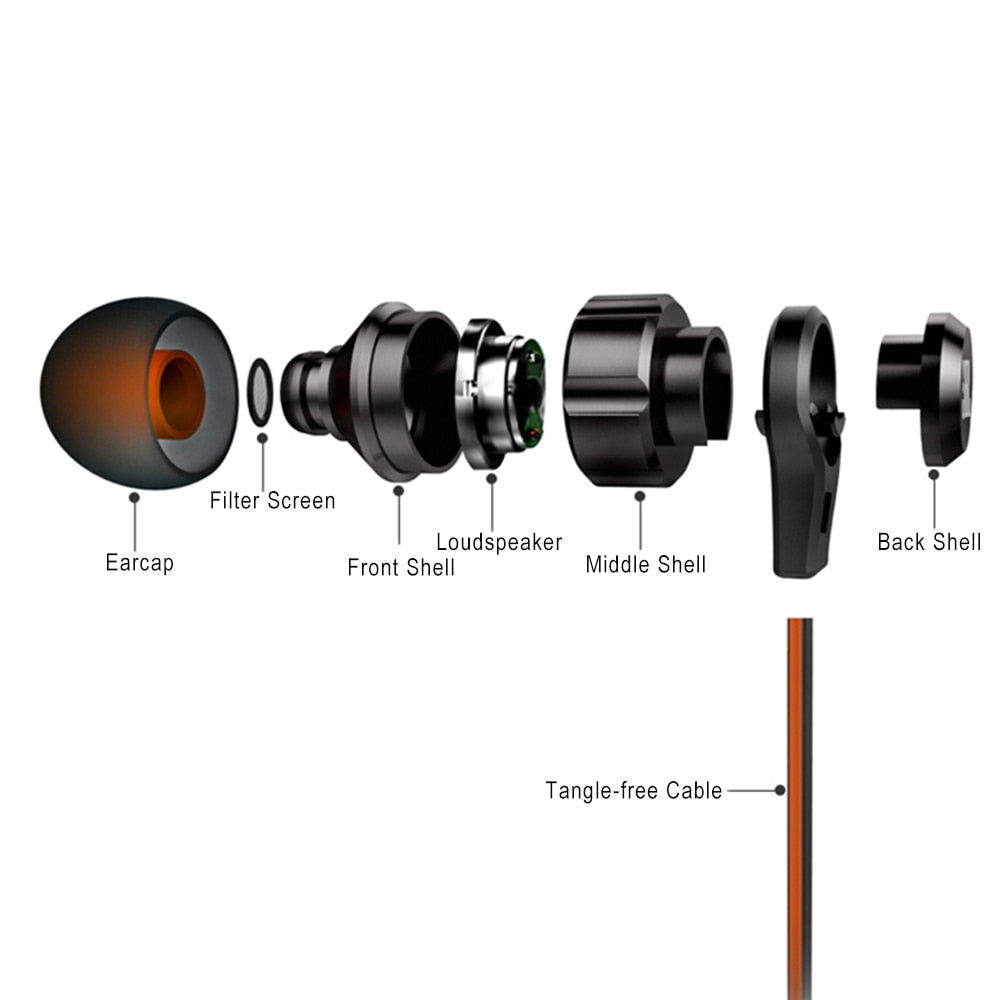 JBL T180A In-Ear Stereo Headphones 3.5mm Wired Sport Gaming Headset Pure Bass Earbuds Handsfree With Microphone