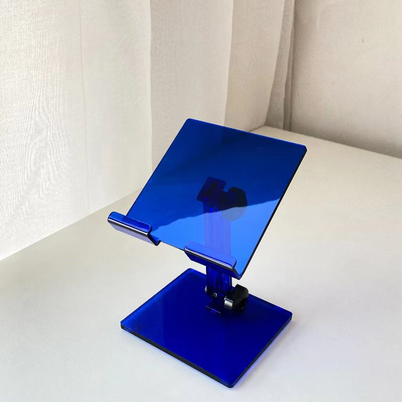 Acrylic Mobile Phone Holder iPad Tablet Computer Stand Desktop Stand Transparent Live Broadcast Angle Adjustment Mobile Phone Stand Holder Foldable Watching TV Tablet Computer Fixed Shooting Mobile Phone Accessories Neutral for sale