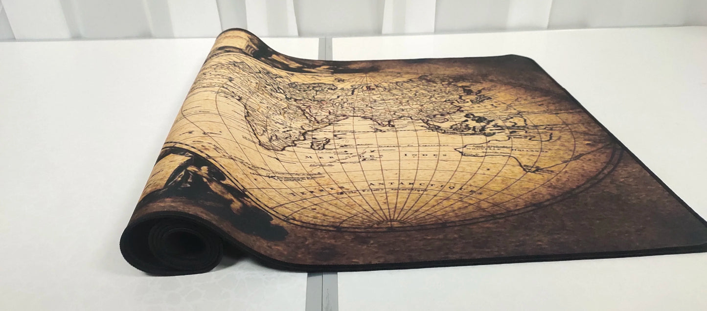 Old World Map Mouse pad Large Xxl Office Computer Desk mat Vintage Mousepad Gamer 900X400 Table mat Gaming Anime Pad Mosue Mats