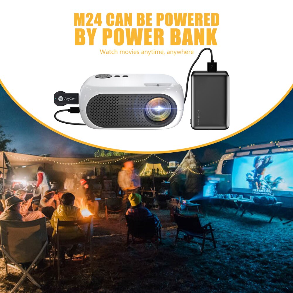 XIDU 1300 Lumens Mini Projector Audio Portable Projector Full HD Support USB/AV/HDMI Compatible/Projection Home Media Player