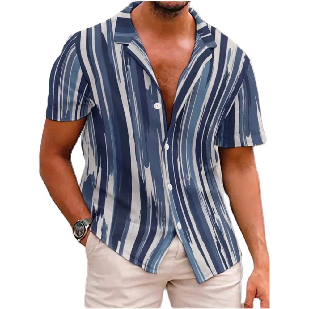 Summer Men's Hawaiian Shirt Holiday Casual Blouse 3d Coconu Print Shirts For Men Oversized Short Sleeve 5xl Tops Tee Shirt Men