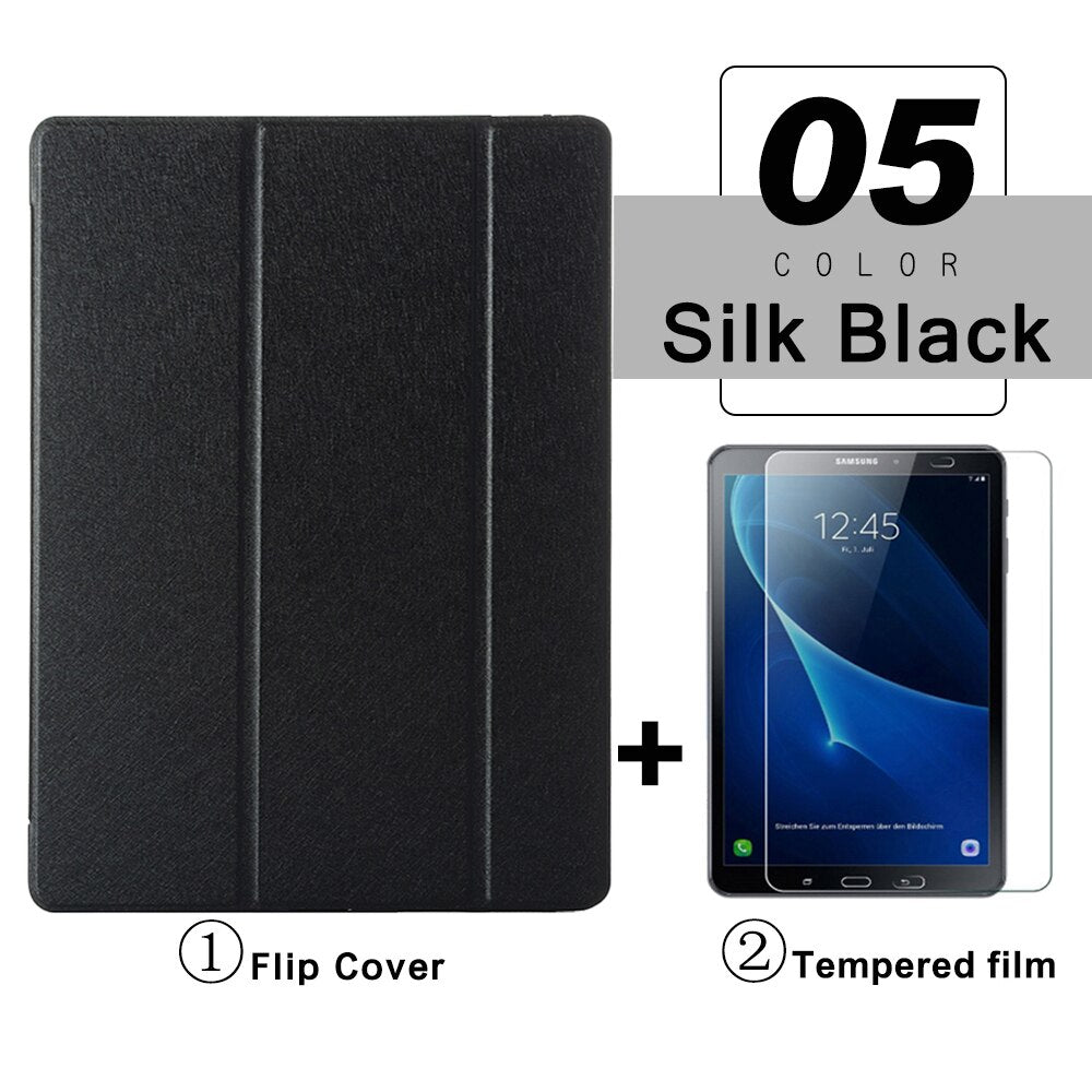 Flip Tablet Case For Samsung Galaxy Tab A A6 10.1'' (2016) T580 Funda PU Leather Smart Cover For Tab A8 10.5 A7 Lite Folio Capa