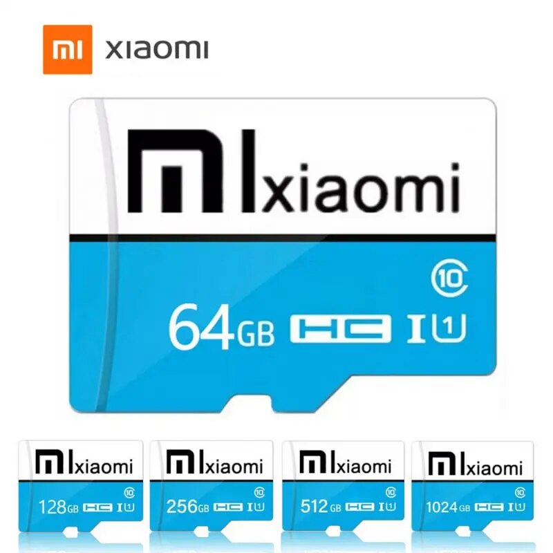 Xiaomi 1TB Memory Card Micro TF Card High Speed 32GB 512GB 128GB 64GB Class10  Data Storage With Adapter For Phone/Camera/Games