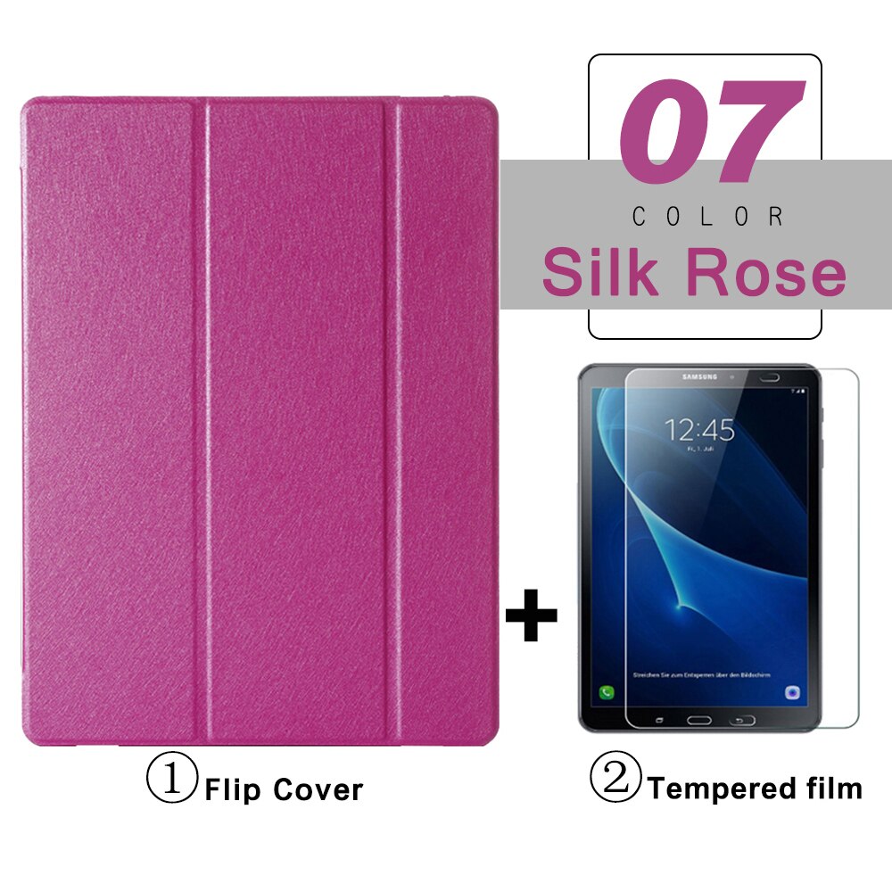 Flip Tablet Case For Samsung Galaxy Tab A A6 10.1'' (2016) T580 Funda PU Leather Smart Cover For Tab A8 10.5 A7 Lite Folio Capa