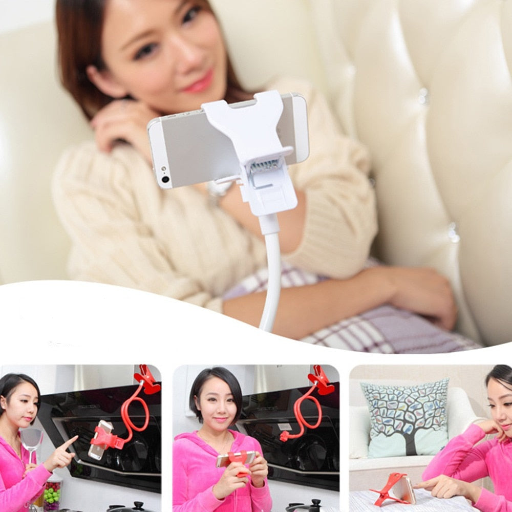 Mobile Phone Holder Universal Smartphone Clamp 60cm Claw Clip Flexible Rod Articulate Support Bracket 360° Adjustable Lazy Stand for sale