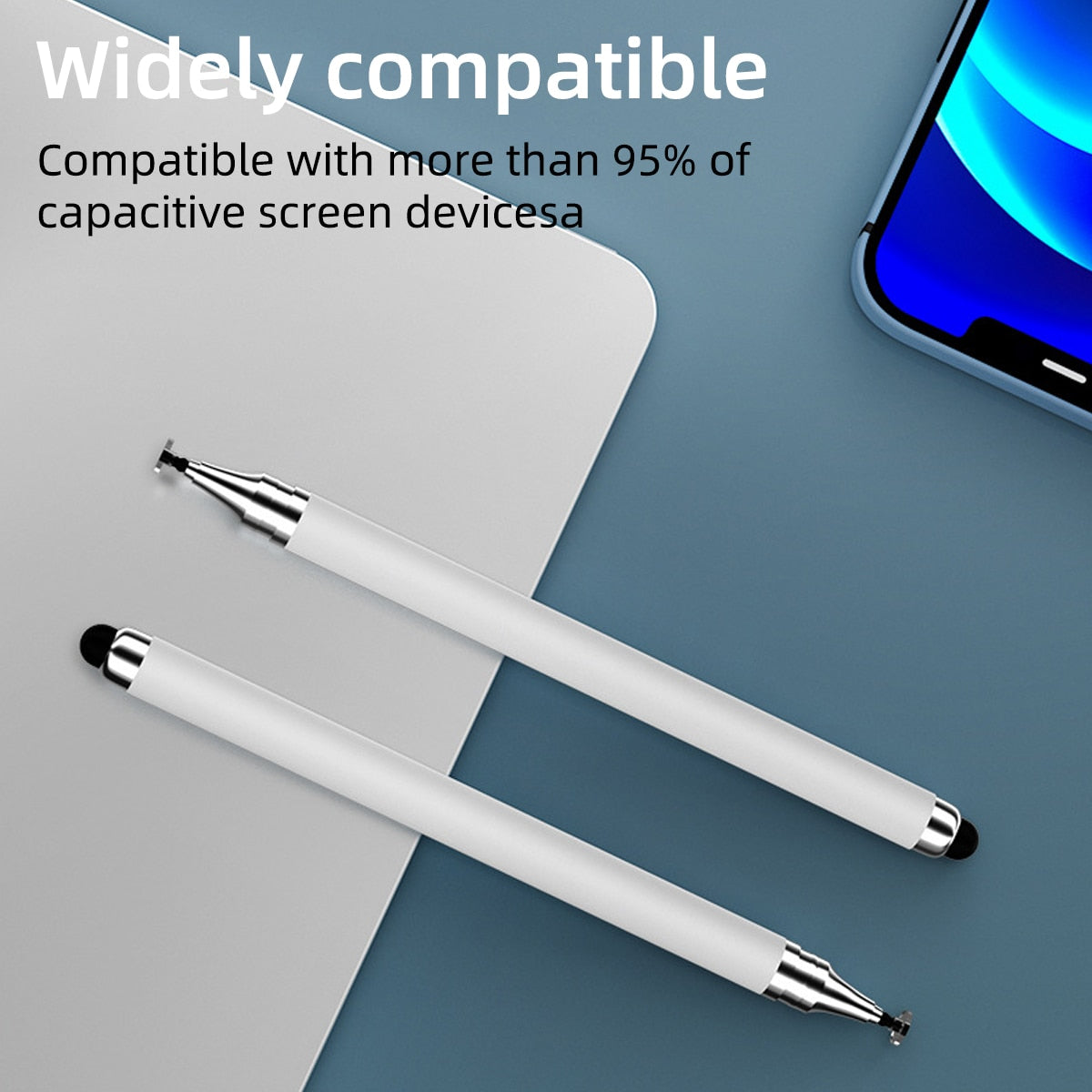 2 in 1 Universal Stylus Pen for ios Android Tablet Mobile Phone for iPad Accessories Drawing Tablet Capacitive Screen Touch Pen