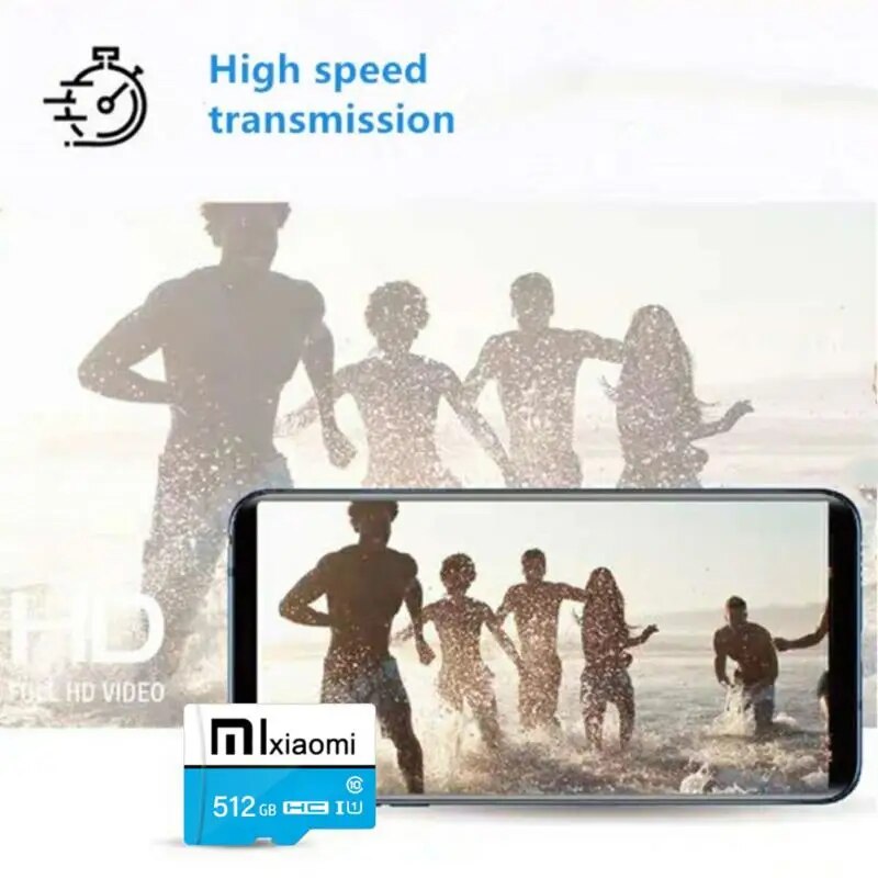 Xiaomi 1TB Memory Card Micro TF Card High Speed 32GB 512GB 128GB 64GB Class10  Data Storage With Adapter For Phone/Camera/Games