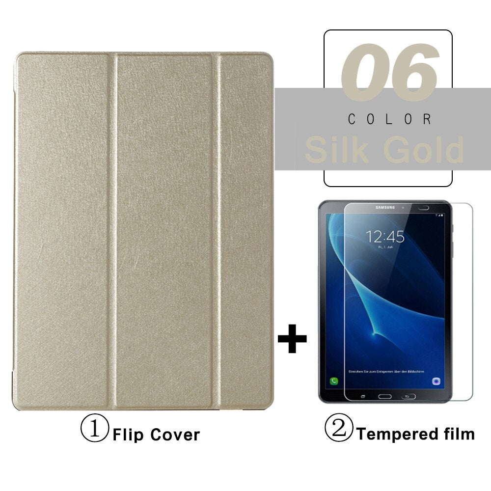 Flip Tablet Case For Samsung Galaxy Tab A A6 10.1'' (2016) T580 Funda PU Leather Smart Cover For Tab A8 10.5 A7 Lite Folio Capa