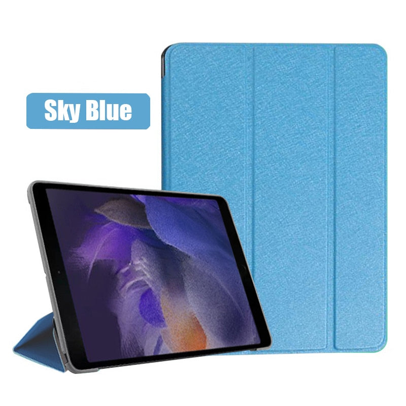 Tri-fold Case For Samsung Galaxy Tab A8 2021 PU Tablet Cover for Samsung Tab A8 10.5 SM-X200/SM-X205 Protective Tablet Cover