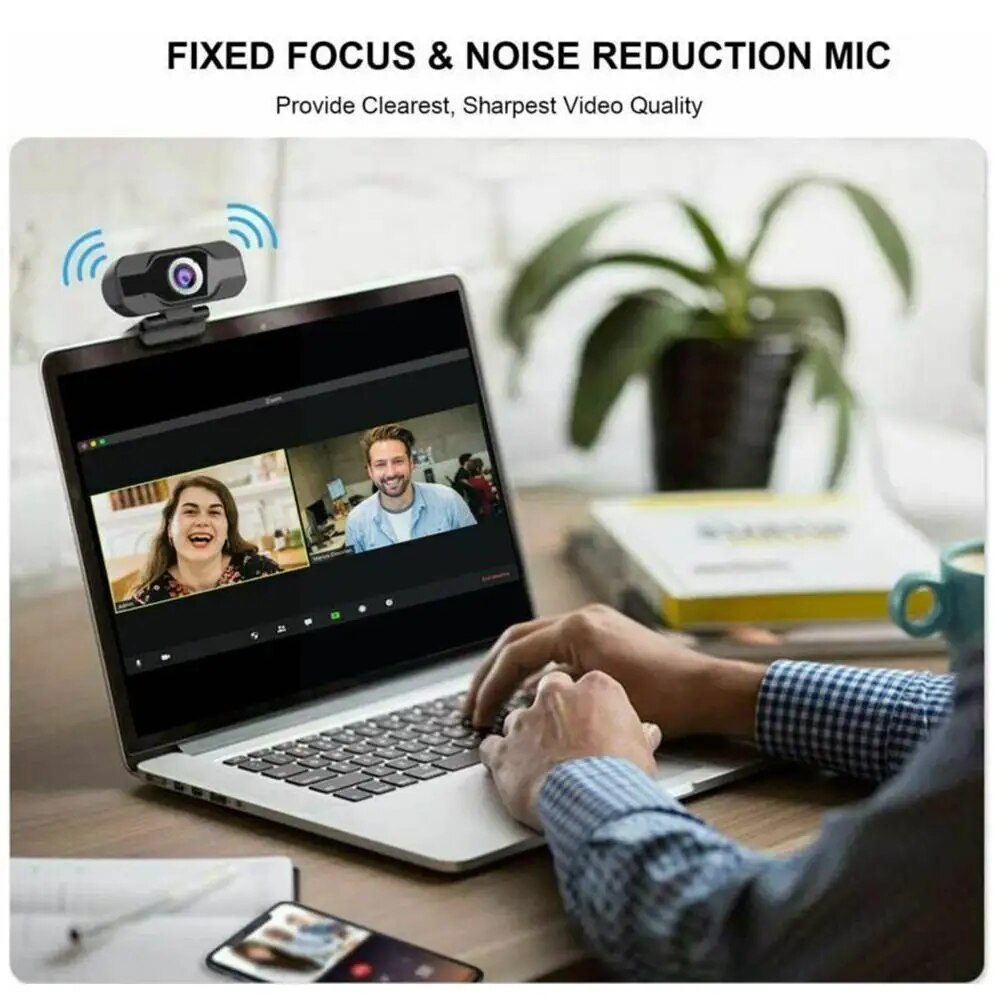 Webcam Web Camera With Microphone PC Camera 1080p HD 4K Cam Web USB For Computer Full 60fps For PC Web Webcam Camera H1S4