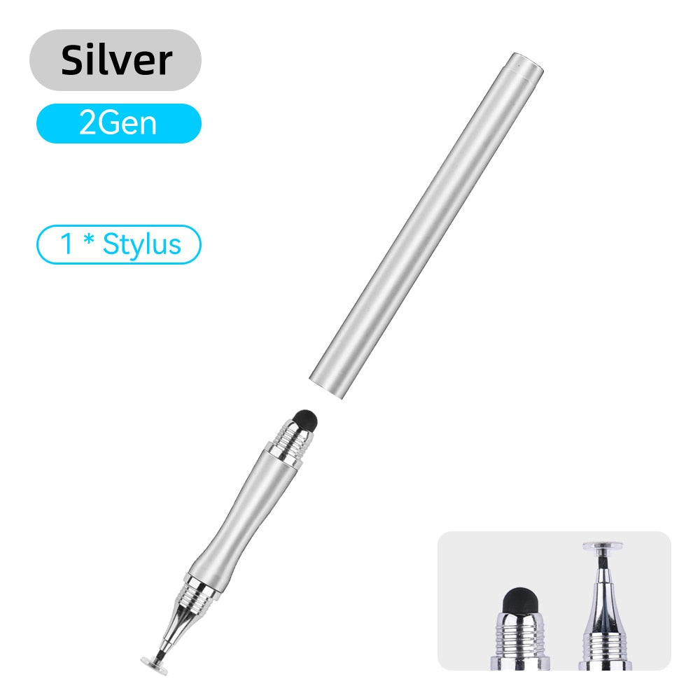 2 in 1 Universal Stylus Pen for ios Android Tablet Mobile Phone for iPad Accessories Drawing Tablet Capacitive Screen Touch Pen