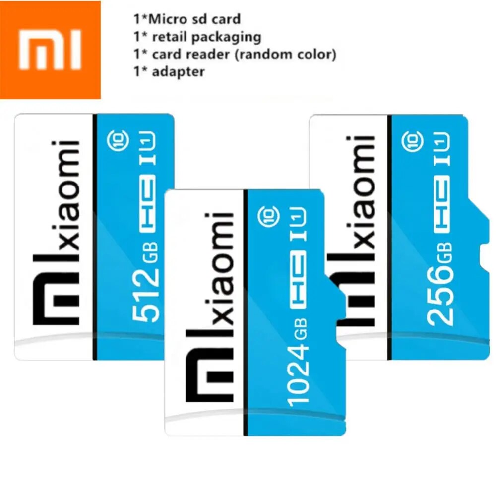 Xiaomi 1TB Memory Card Micro TF Card High Speed 32GB 512GB 128GB 64GB Class10  Data Storage With Adapter For Phone/Camera/Games