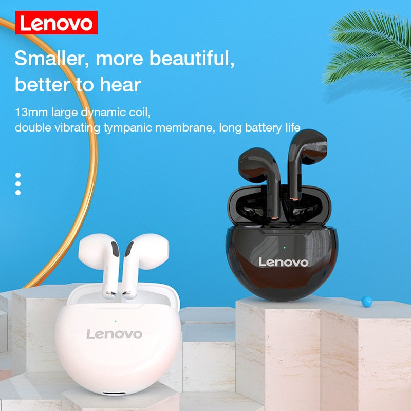 Lenovo LivePods HT38 TWS Bluetooth Earphone Mini Wireless Earbuds with Mic for iPhone Xiaomi Sport Waterproof 9D Stere Headphone