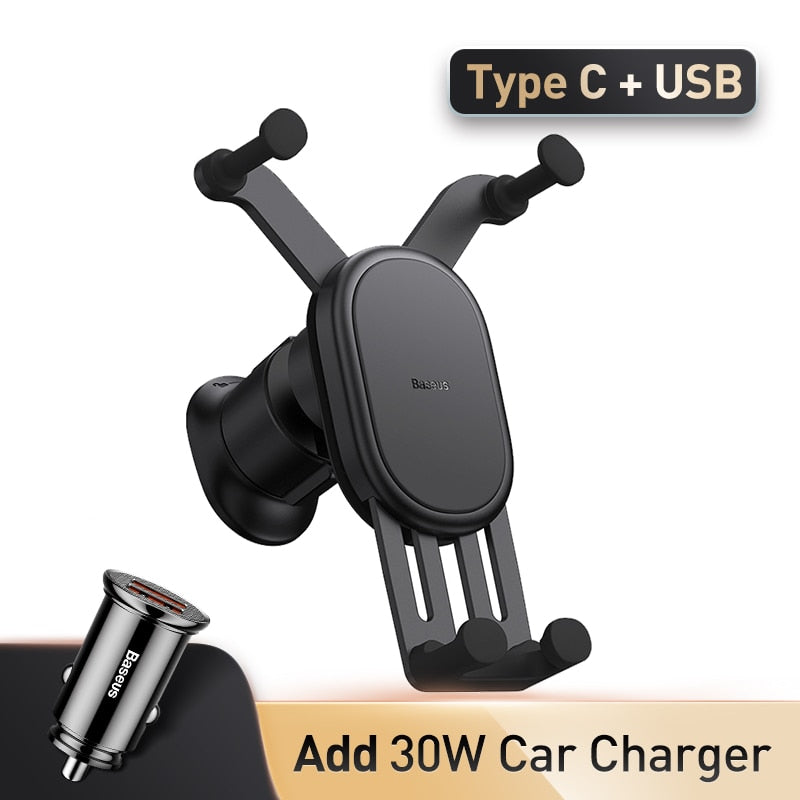 Baseus Car Phone Holder Wireless Charger Car Charger for Air Vent Mount Fast Charging For iPhone 12 13 14 Support Xiaomi Huawei