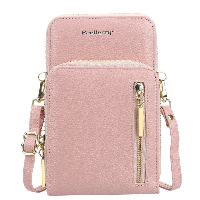 Baellerry Arrival Crossbody Cell Phone Shoulder Bag Cellphone Bag Fashion Daily Card Holder Mini Shoulder Bag for Women Wallet