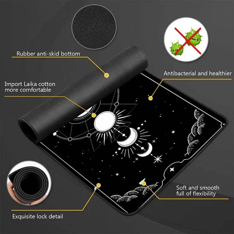 Mousepad Anime Moon Large Mouse Pad Kawaii Pc Cabinet Games Desk Mat Office Accessories Computer Desks Gamer Keyboard Gaming Xxl