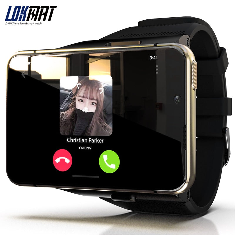 LOKMAT APPLLP MAX Android Watch Phone Dual Camera Video Calls 4G Wifi Smartwatch Men RAM 4G ROM 64G Game Watch Detachable Band