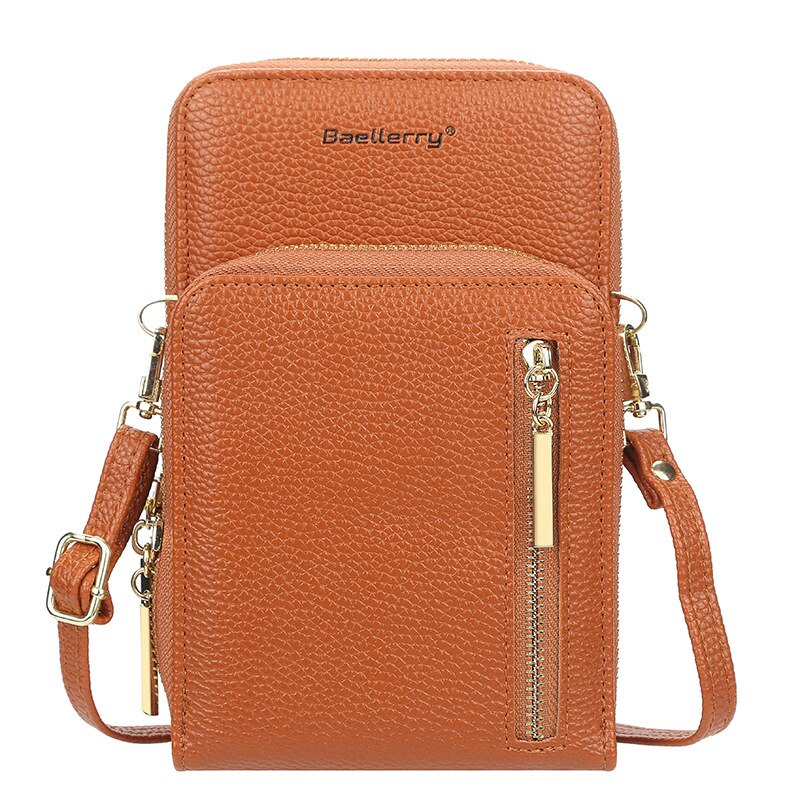 Baellerry Arrival Crossbody Cell Phone Shoulder Bag Cellphone Bag Fashion Daily Card Holder Mini Shoulder Bag for Women Wallet