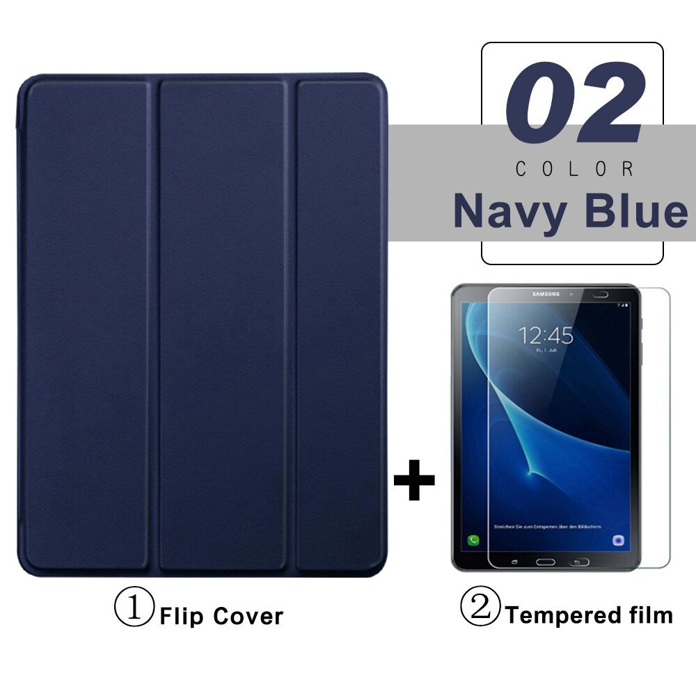 Flip Tablet Case For Samsung Galaxy Tab A A6 10.1'' (2016) T580 Funda PU Leather Smart Cover For Tab A8 10.5 A7 Lite Folio Capa