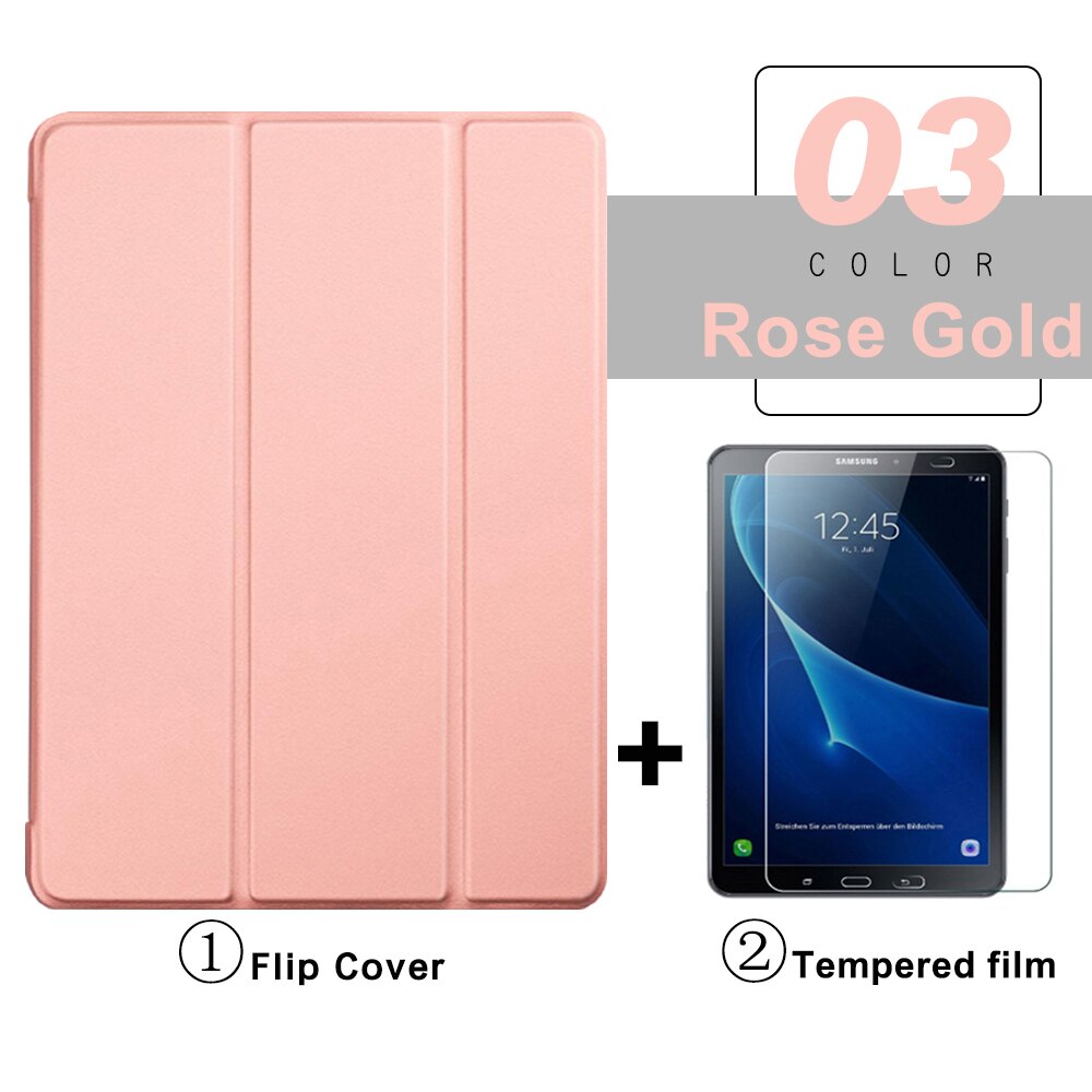 Flip Tablet Case For Samsung Galaxy Tab A A6 10.1'' (2016) T580 Funda PU Leather Smart Cover For Tab A8 10.5 A7 Lite Folio Capa