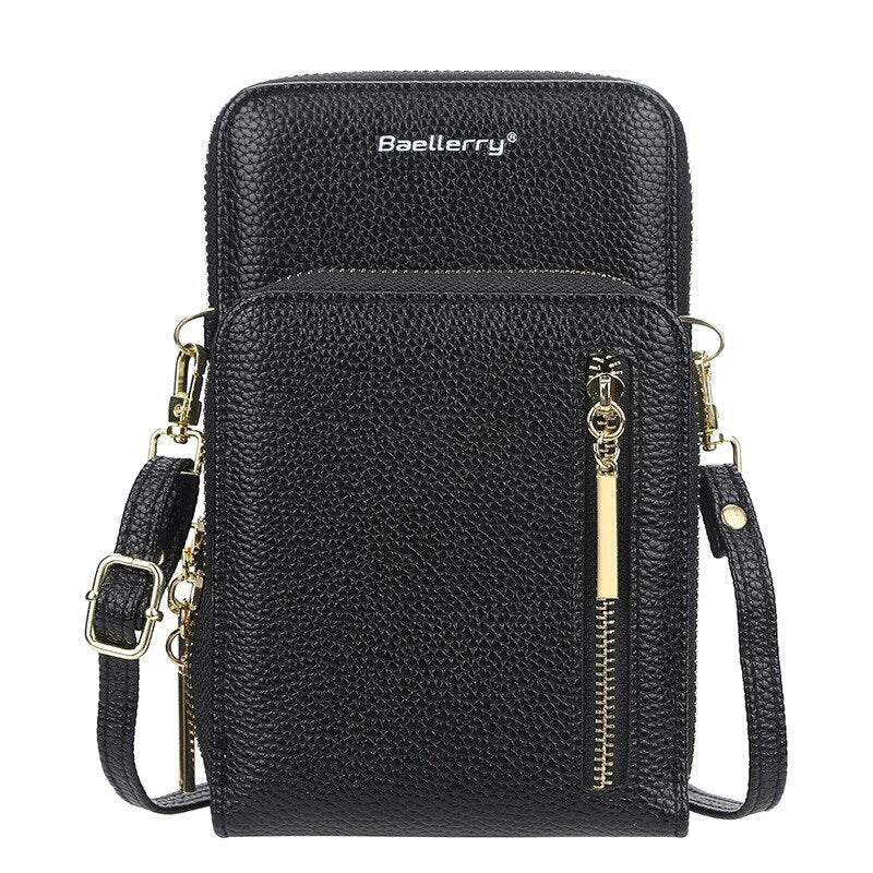 Baellerry Arrival Crossbody Cell Phone Shoulder Bag Cellphone Bag Fashion Daily Card Holder Mini Shoulder Bag for Women Wallet