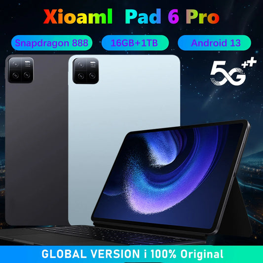 Global Version Tablet Android 13 Snapdragon 8 Gen2 16GB+1TB Original Xioami Pad 6 Pro GPS 5G WiFi Dual SIM HD 4K Mi Tablette PC