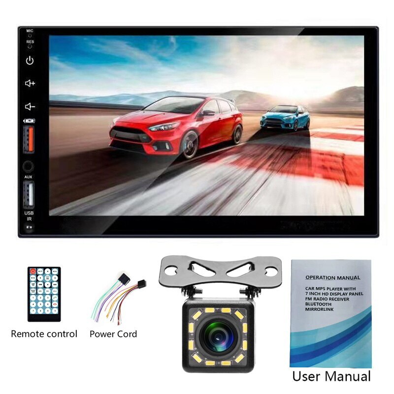 Acodo Dual USB 7 Inch Capacitive Screen Full Touch HD Car MP5 Player USB Bluetooth TF Card Touch Screen for sale