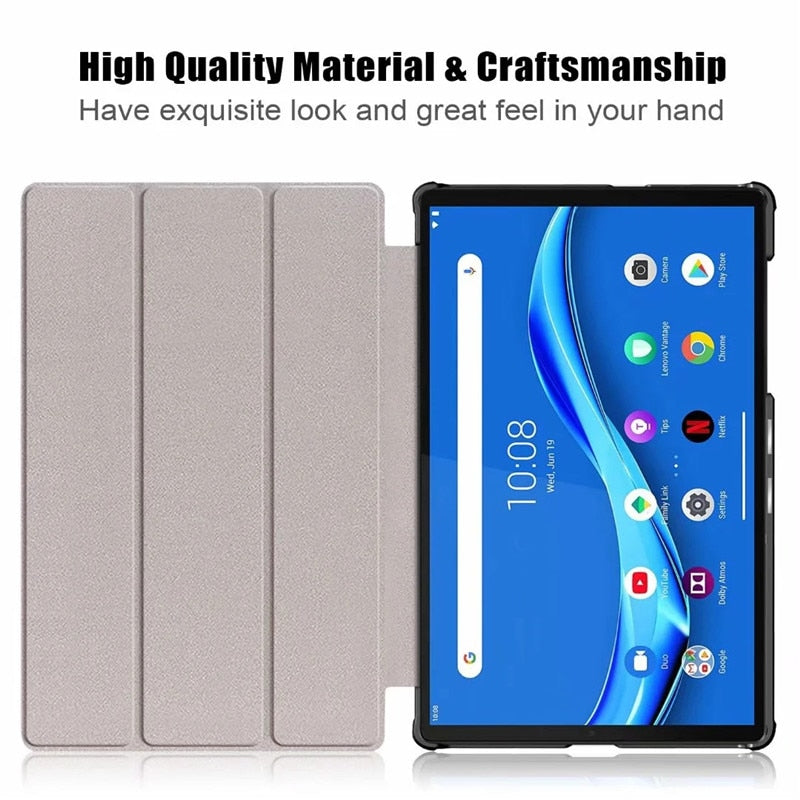 For Lenovo Tab M10 FHD Plus 10 3 Case TB-X606F TB-X606X 2020 Folding Stand Smart Cover for Lenovo Tab M10 Plus Tablet Kids Green