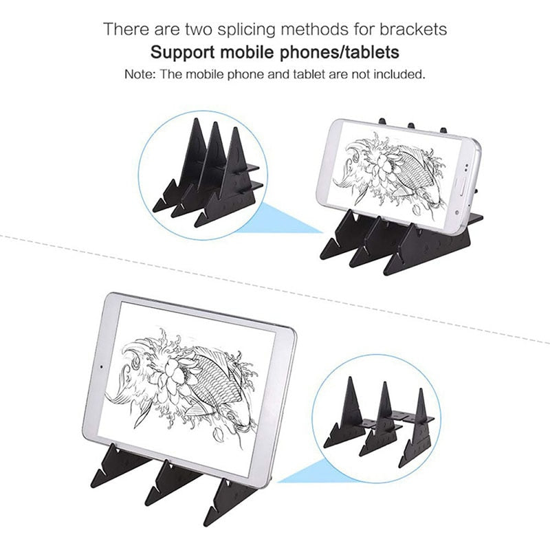 Kids LED Projection Drawing Copy Board Projector Painting Tracing Board Sketch Specular Reflection Dimming Bracket Holder Child