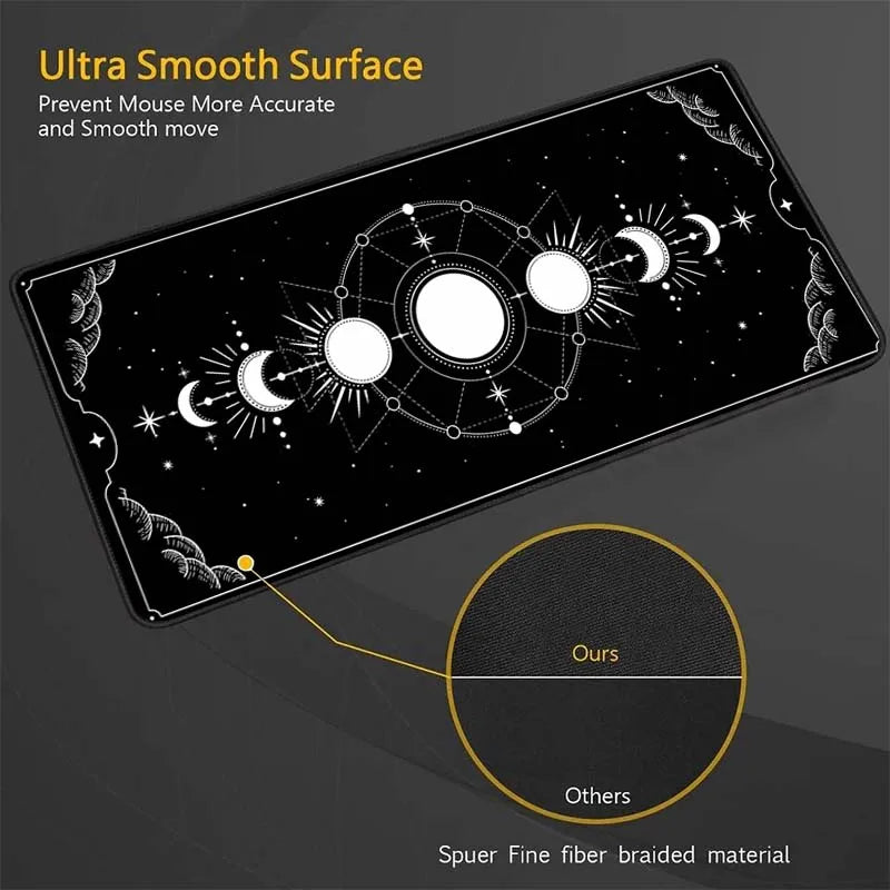 Mousepad Anime Moon Large Mouse Pad Kawaii Pc Cabinet Games Desk Mat Office Accessories Computer Desks Gamer Keyboard Gaming Xxl