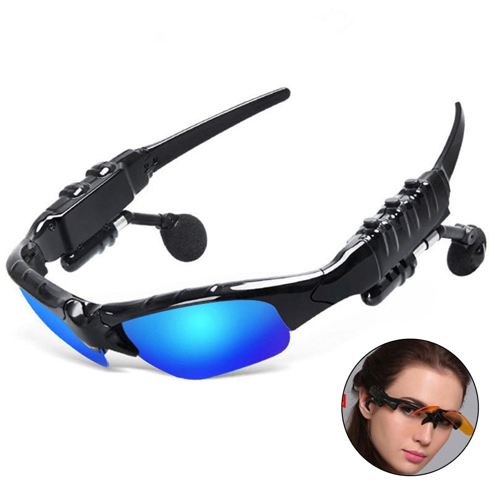 Fashion Sports Stereo Wireless Bluetooth 4.1 Headset Telephone Polarized Driving Sunglasses Riding Eyes Glasses Headphone