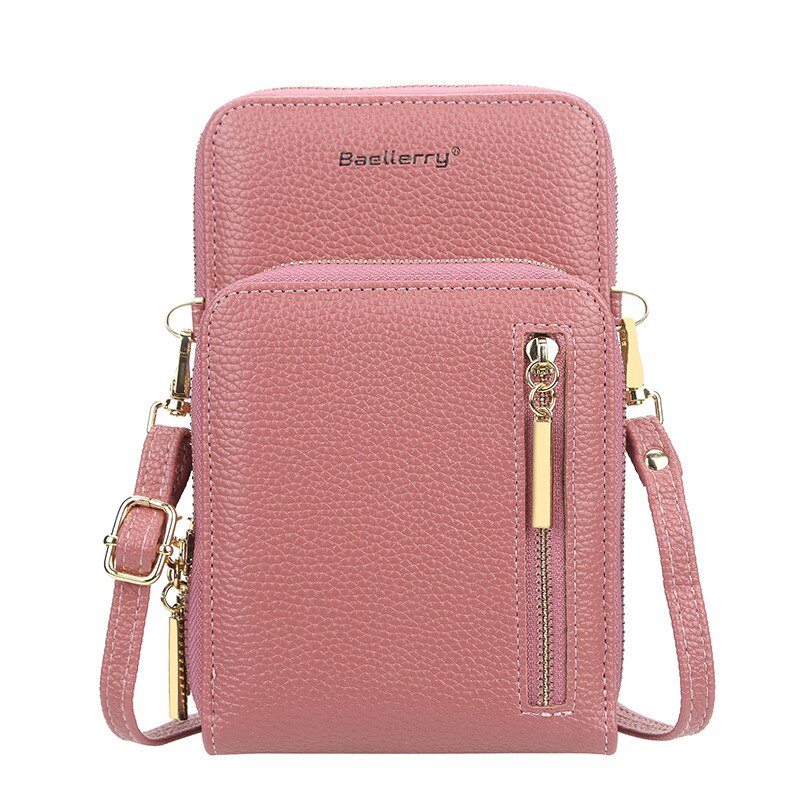 Baellerry Arrival Crossbody Cell Phone Shoulder Bag Cellphone Bag Fashion Daily Card Holder Mini Shoulder Bag for Women Wallet