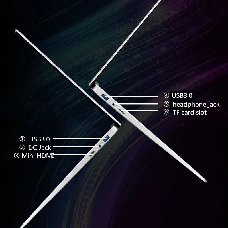 Windows 11 10 Pro Fingerprint Unlocking 15.6 Inch Laptop RAM 12GB IPS Screen Intel Celeron J4125  Bluetooth Backlit Keyboard