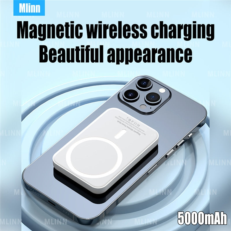 10000mAh Macsafe Powerbank Magnetic Wireless Power Bank Mobile Phone External Portable Battery For iphone 13 12 Pro Max Charger