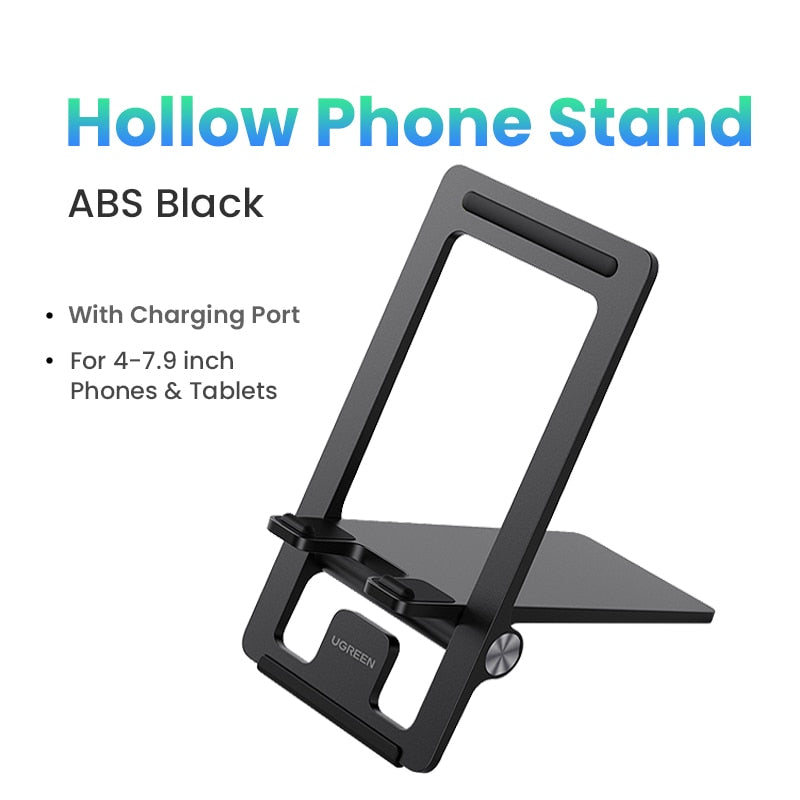 Ugreen Cell Phone Stand for Desk Adjustable Phone Holder Dock for iPhone 13 12 Pro Max Xiaomi Foldable Mobile Phone Holder Stand