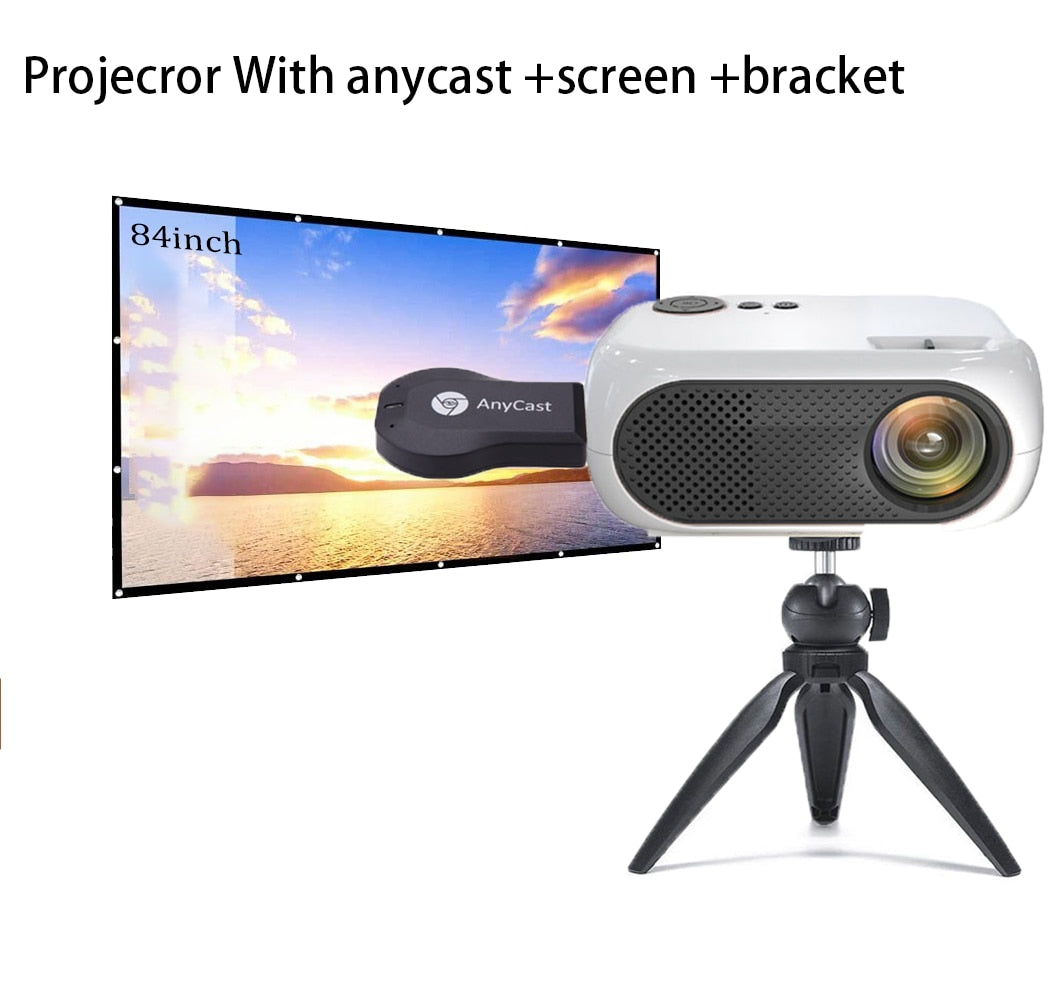 XIDU Mini Projector Support 1080P Full HD Native 480P LED Projector For Android Phone iPhone iPad Stick Roku Chromecast Beamer