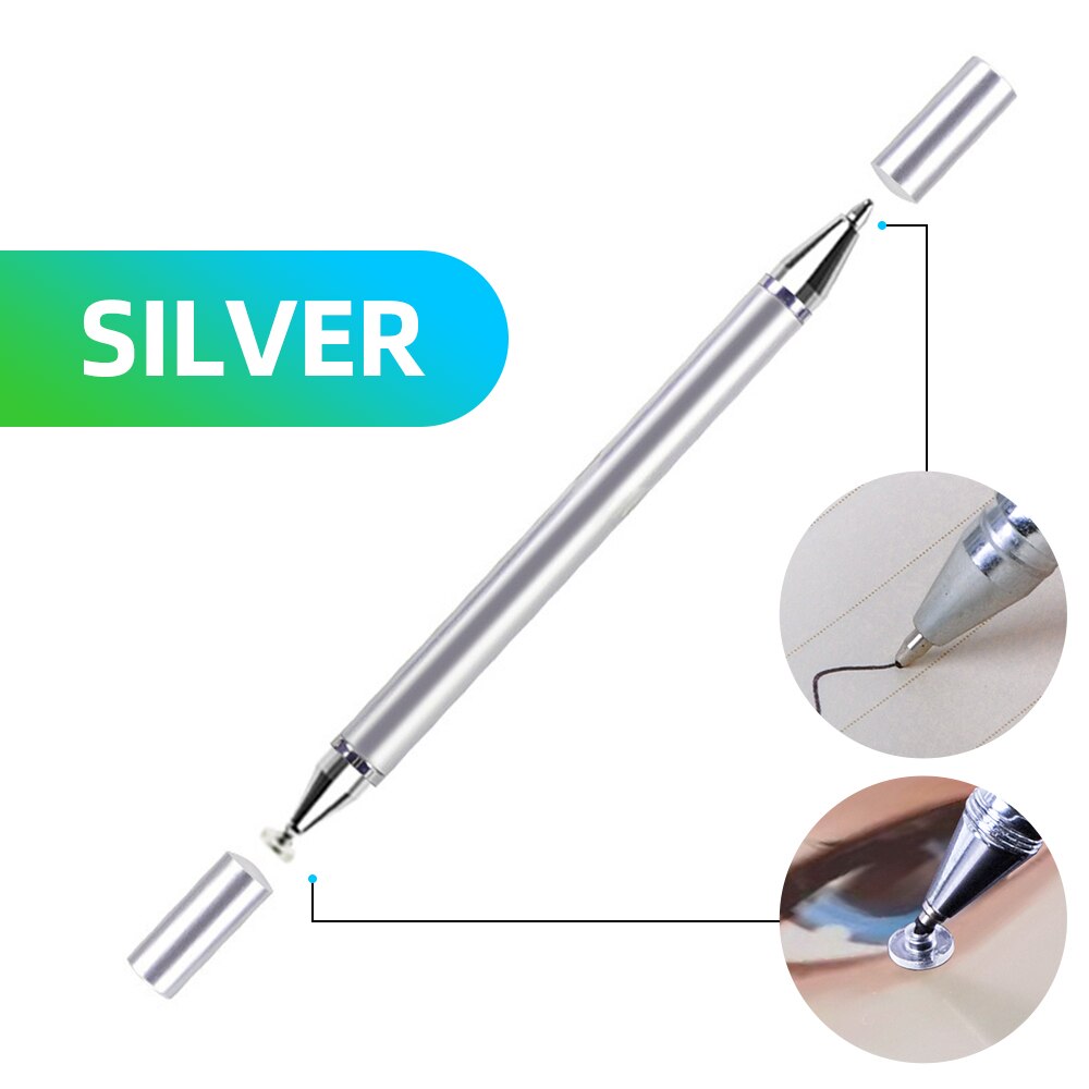 2 in 1 Universal Stylus Pen for ios Android Tablet Mobile Phone for iPad Accessories Drawing Tablet Capacitive Screen Touch Pen