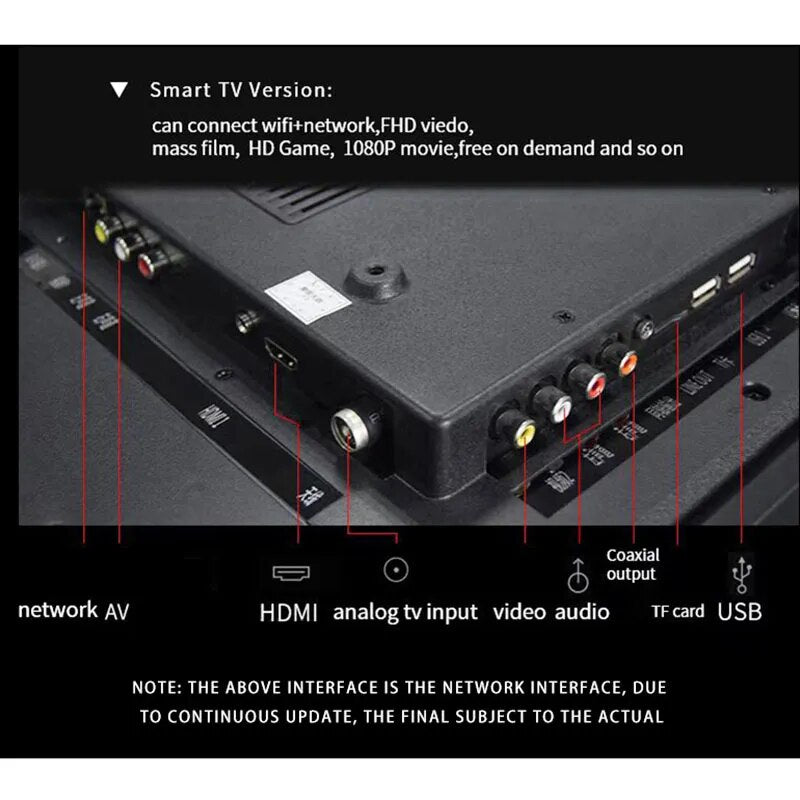 40 inch Smart TV Built in Android 11 System 1+8GB Intelligent Network HD 1920x1080 Smart Television English